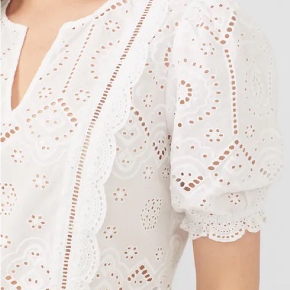 J.McLaughlin eyelet top - Picture 5 of 7